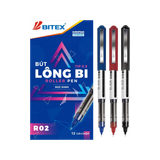 Bút lông bi mực đỏ 0.5mm R02 Bitex