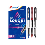 Bút lông bi mực đen 0.5mm R02 Bitex