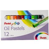 Bộ Màu Sáp Dầu PENTEL Arts Oil Pastels (12 Màu)