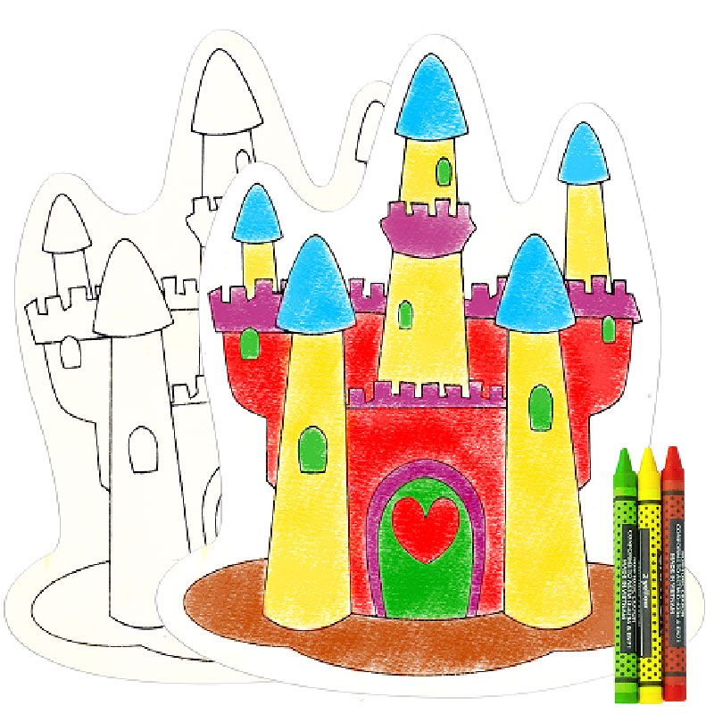 Tuyển tập tranh tô màu lâu đài cho bé tô màu  Trường THPT Phạm Hồng Thái