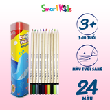 Bút Chì Màu Hộp Kim Smart Kids SK-CP2004 24 Màu