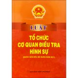 Luật Tổ Chức Cơ Quan Điều Tra Hình Sự (Được Sửa Đổi, Bổ Sung Năm 2021)