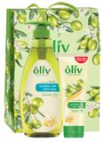 Hộp Quà Sữa Tắm Mềm Mịn Oliv 650ml + Dầu Gội Chắc Khỏe Oliv 100ml