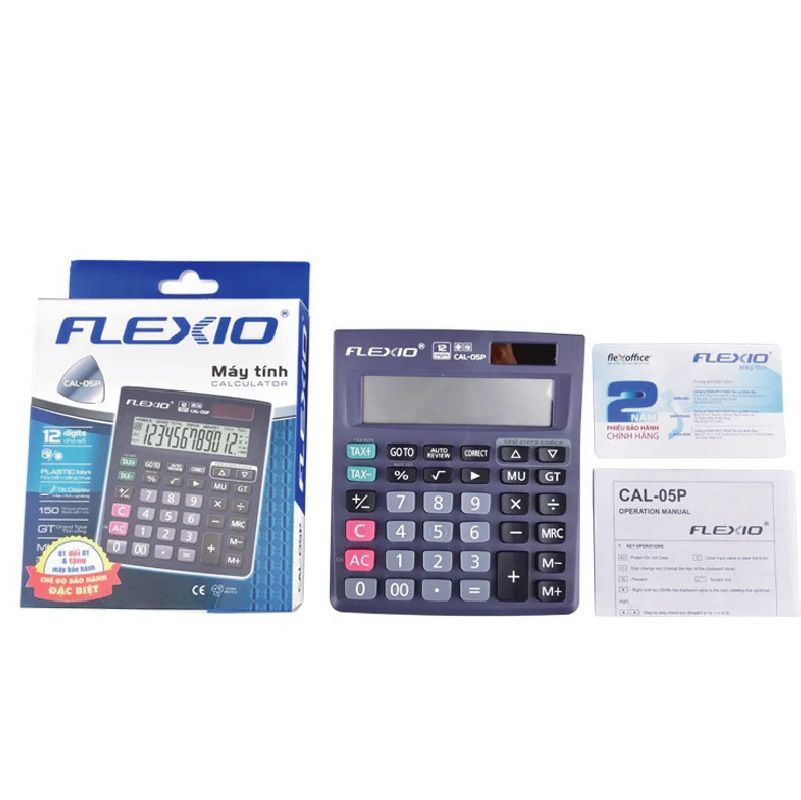 Máy tính Flexoffice Flexio CAL-05P – Sách Khánh Hòa