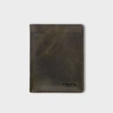  Ví nam da bò Trita (Thời trang nam gấp 2 tiện dụng - Ví da RVN001XR) màu Xanh rêu 