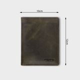  Ví nam da bò Trita (Thời trang nam gấp 2 tiện dụng - Ví da RVN001XR) màu Xanh rêu 