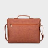  Cặp công sở Trita (Thời trang nam vừa laptop 14 inch - Cặp da TCA4BD) màu bò đậm 