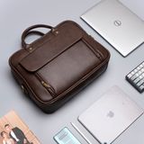  Cặp công sở Trita (Thời trang nam vừa laptop 14 inch - Cặp da TCA6N) màu nâu 