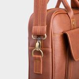  Cặp công sở Trita (Thời trang nam vừa laptop 14 inch - Cặp da TCA6BD) màu bò đậm 