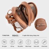  Balo Trita (Thời trang nữ đa ngăn tiện dụng cỡ trung - Balo da RBA51N) màu nâu 