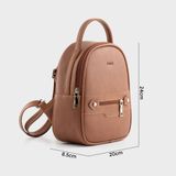  Balo Trita (Thời trang nữ phong cách năng động cỡ trung - Balo da RBA25B) màu bò 