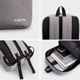  Balo Trita (Thời trang nam cỡ lớn - Balo da RBA1D) Màu đen 