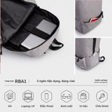  Balo Trita (Thời trang nam cỡ lớn - Balo da RBA1D) Màu đen 