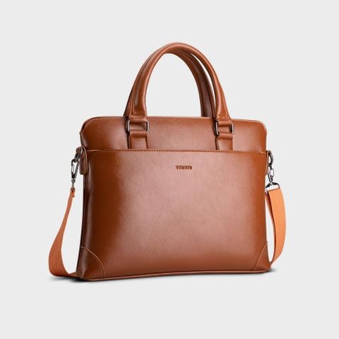  Cặp công sở Trita (Thời trang nam vừa laptop 14 inch - Cặp da TCA16B) màu bò 