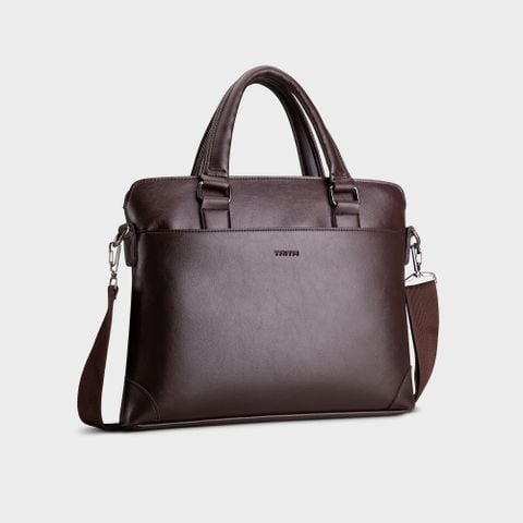  Cặp công sở Trita (Thời trang nam vừa laptop 14 inch - Cặp da TCA16N) màu nâu 