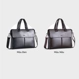  Cặp công sở Trita (Thời trang nam phối ngăn - Cặp da TCA20D) màu đen 