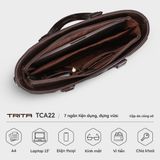  Cặp công sở Trita (Thời trang nam hiện đại đựng vừa laptop 13 inch - Cặp da TCA22D) màu đen 