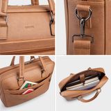  Cặp công sở Trita (Thời trang nam đa năng - Cặp da TCA19BD) màu bò đậm 