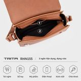  Túi Trita (Thời trang nữ khóa nam châm basic size 22 - Túi đeo chéo da RHN155D) màu đen 