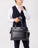  Cặp công sở Trita (Thời trang nam đa năng - Cặp da TCA12D) màu đen 