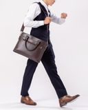  Cặp công sở Trita (Thời trang nam đa năng - Cặp da TCA12N) màu nâu 