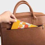  Cặp công sở Trita (Thời trang nam vừa laptop 15,6 inch - Cặp da TCA10BD) màu bò đậm 