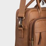  Cặp công sở Trita (Thời trang nam vừa laptop 15,6 inch - Cặp da TCA10BD) màu bò đậm 