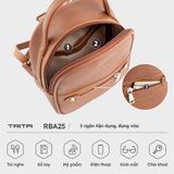  Balo Trita (Thời trang nữ phong cách năng động cỡ trung - Balo da RBA25D) màu đen 
