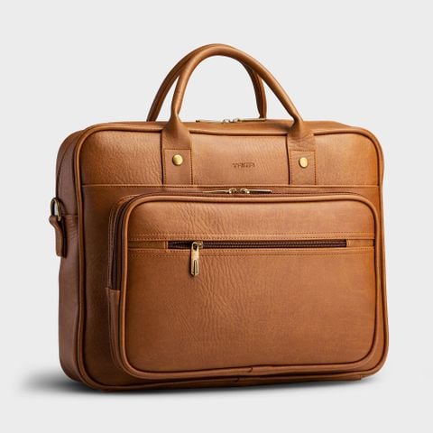  Cặp công sở Trita (Thời trang nam vừa laptop 14.6 inch - Cặp da TCA5BN) màu bò nhạt 
