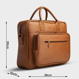  Cặp công sở Trita (Thời trang nam vừa laptop 14.6 inch - Cặp da TCA5BN) màu bò nhạt 
