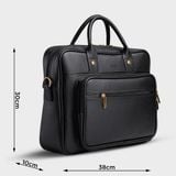  Cặp công sở Trita (Thời trang nam vừa laptop 14.6 inch - Cặp da TCA5D) màu đen 