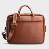  Cặp công sở Trita (Thời trang nam vừa laptop 14 inch - Cặp da TCA6BD) màu bò đậm 