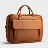  Cặp công sở Trita (Thời trang nam vừa laptop 14 inch - Cặp da TCA6BN) màu bò nhạt 
