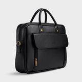  Cặp công sở Trita (Thời trang nam vừa laptop 14 inch - Cặp da TCA6D) màu đen 