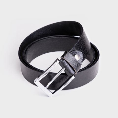  Thắt lưng nam Trita (Thời trang da thật một lớp RTL041D) màu đen 