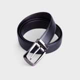  Thắt lưng nam Trita (Thời trang da bò thật ba lớp RTL043D) màu đen 