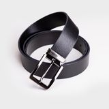  Thắt lưng nam Trita (Thời trang da bò thật ba lớp RTL046D) màu đen 