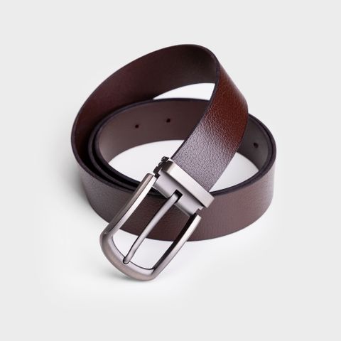  Thắt lưng nam Trita (Thời trang da thật một lớp RTL049N) màu nâu 