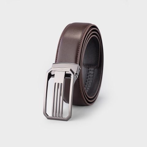 Thắt lưng nam da thật cao cấp khóa tự động 3.5cm TRITA RTLK315N3 màu nâu