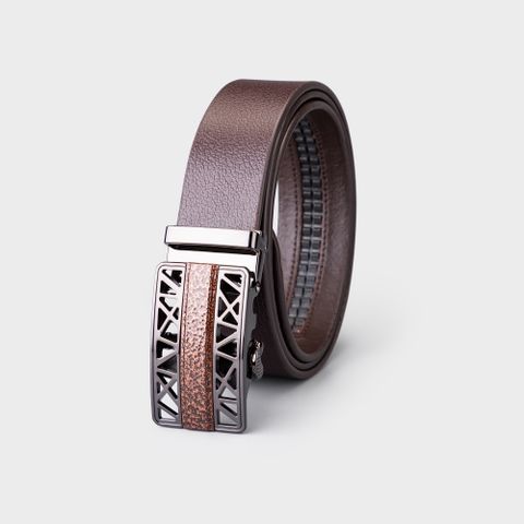 Thắt lưng nam da thật khóa tăng Trita RTL072N Màu nâu