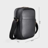  Túi Trita (Thời trang nam dáng đứng - Túi đeo chéo da RTN12D) màu đen 