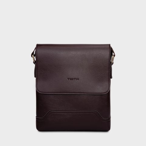  Túi đeo chéo nam Trita (Phối nắp gập thời trang RTN2N) màu nâu 