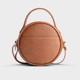  Túi Trita (Thời trang nữ dáng tròn - Túi đeo chéo da RHN261B) màu bò 