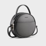  Túi Trita (Thời trang nữ dáng tròn - Túi đeo chéo da RHN261D) màu đen 