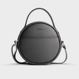  Túi Trita (Thời trang nữ dáng tròn - Túi đeo chéo da RHN261D) màu đen 