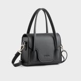  Túi Trita (Thời trang nữ kiểu dáng quai kép size 18 - Túi đeo chéo da RHN227D) màu đen 