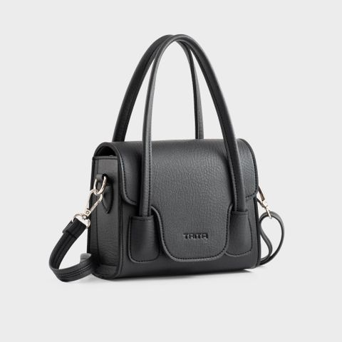 Túi đeo chéo da nữ kiểu dáng độc đáo Trita RHN227D màu đen