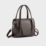  Túi Trita (Thời trang nữ kiểu dáng quai kép size 18 - Túi đeo chéo da RHN227N) màu nâu 