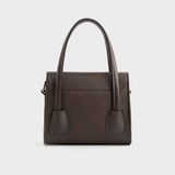  Túi Trita (Thời trang nữ kiểu dáng quai kép size 18 - Túi đeo chéo da RHN227N) màu nâu 