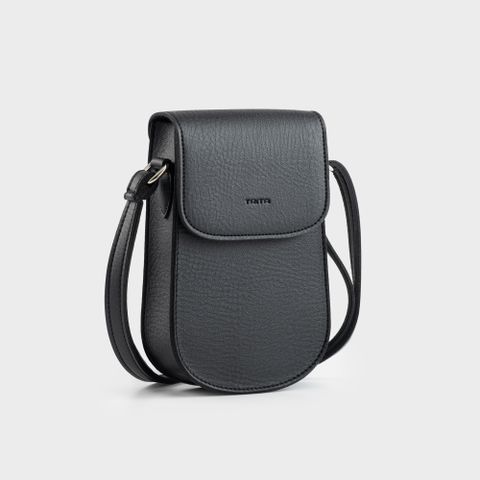 Túi đeo chéo da nữ mini phong cách cổ điển Trita RHN225D màu đen